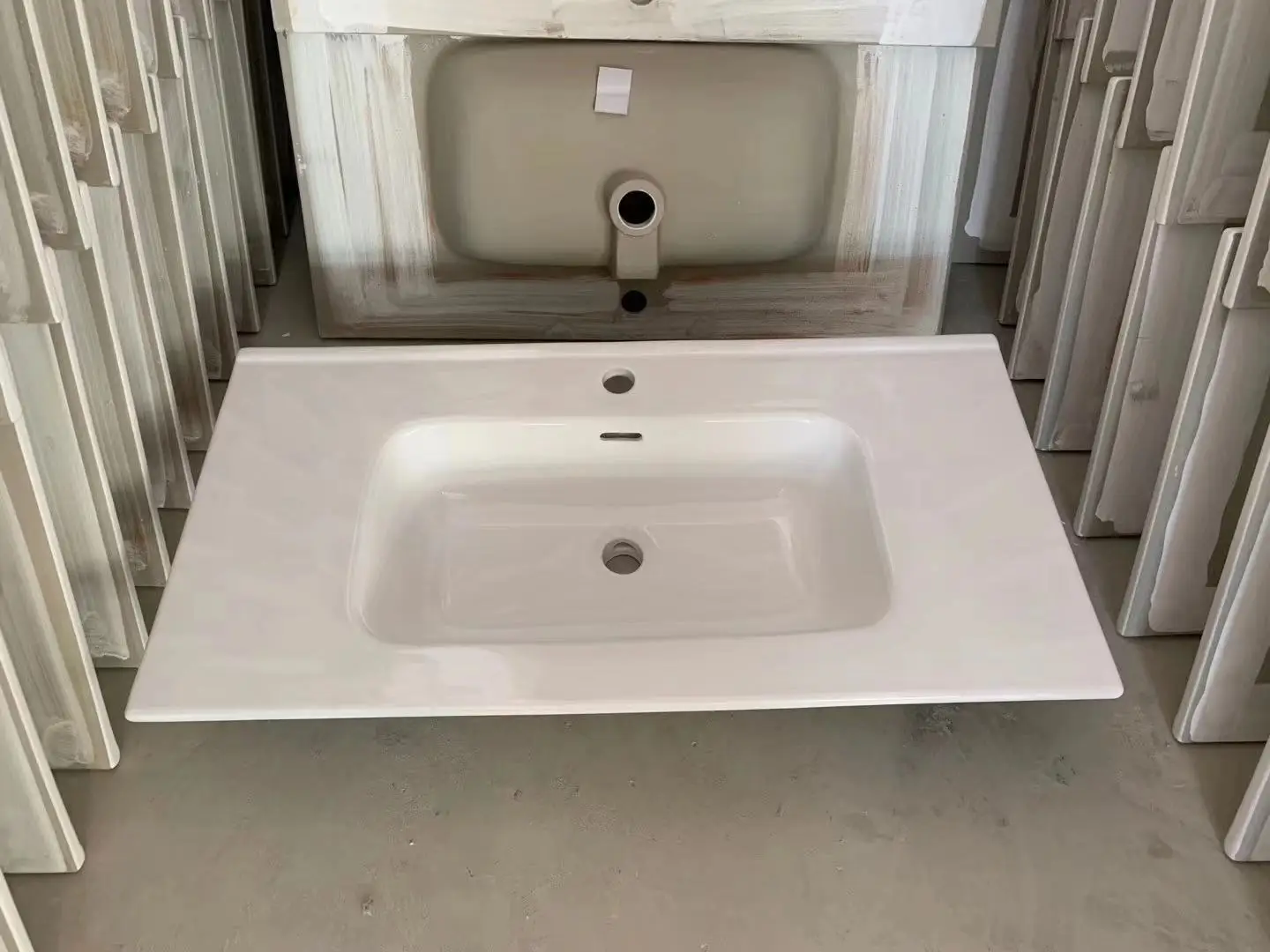 80S Chaozhou factory дешевый шкаф раковина двойная раковина продажа