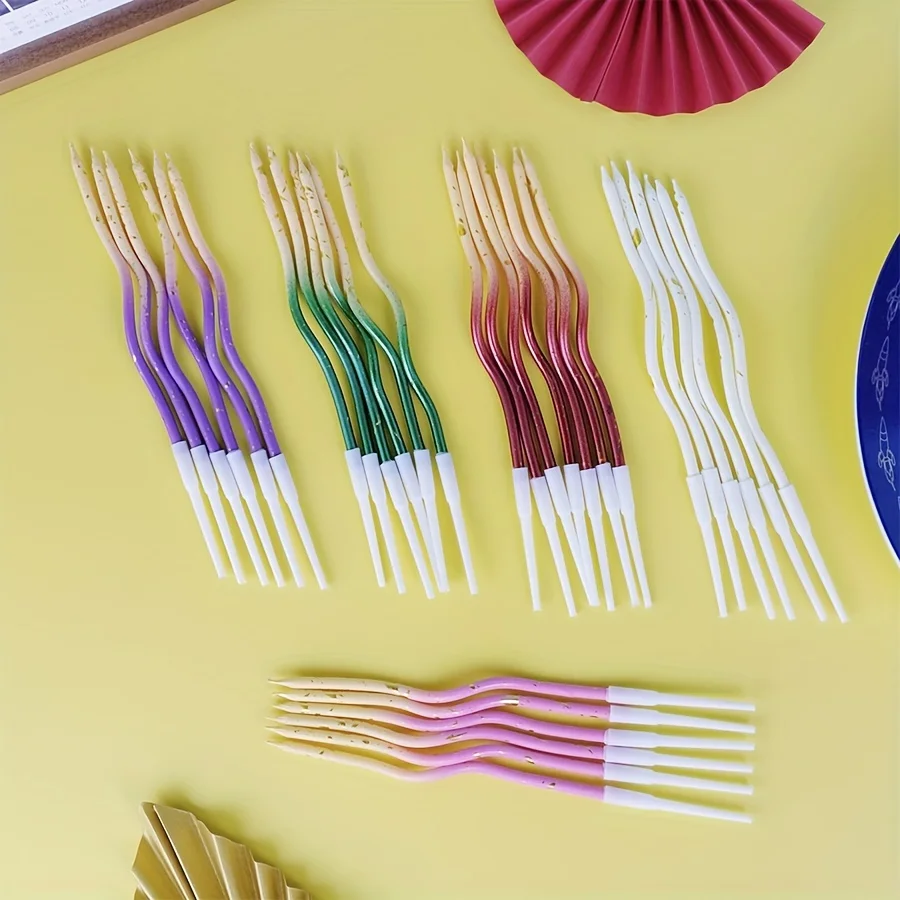 KLS 1PC Universal Cake Candle Birthday with Multicolor Balls, Number 0-9 Paraffin Wax Single-Wick Party Decoration Supplies