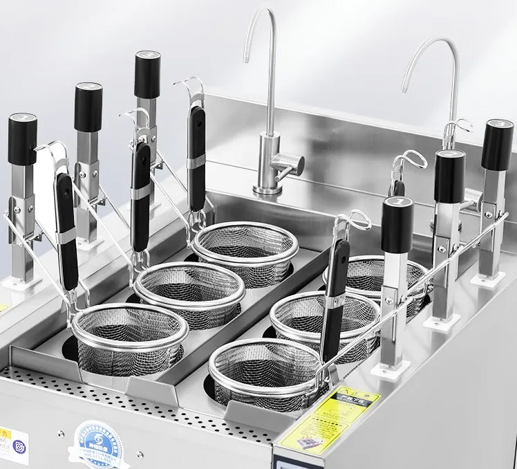 Automatic lift  noodle soup boiler equipment noodle pasta ramen spicy hot pot commercial cooking boiler