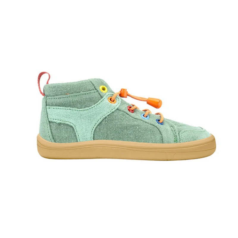 Custom winter pu leather hiking boot high top kid barefoot shoes for boy