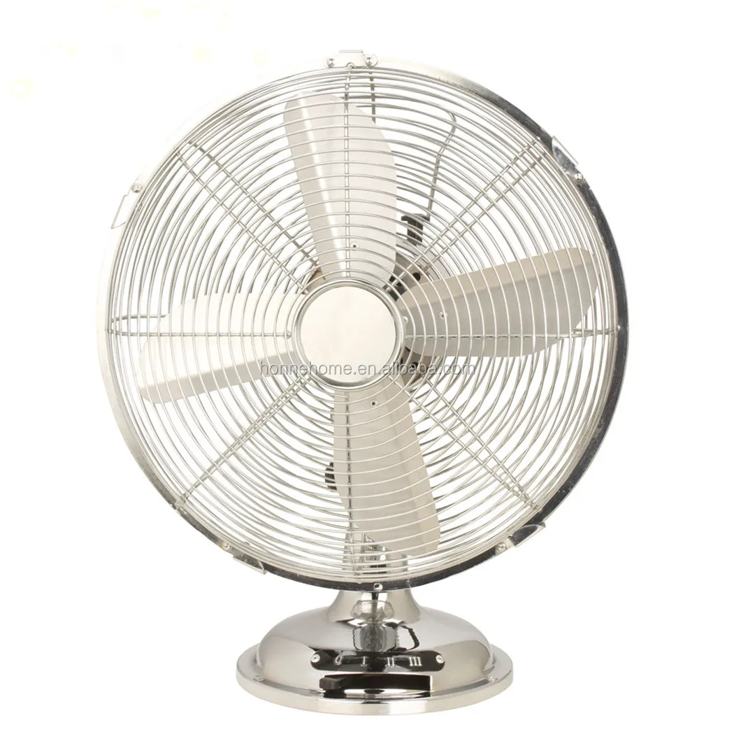 12 Inch table Fan Home Portable Retro Desk Fan 3 Speed Desktop Cooler