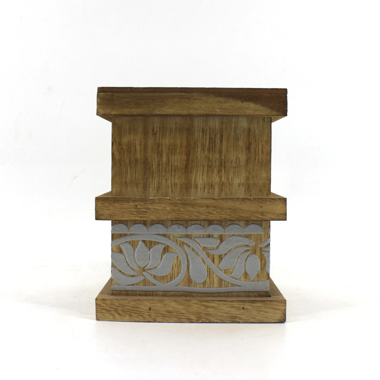 Wood high quality  wholesale geometric  small  table rectangular candle holder