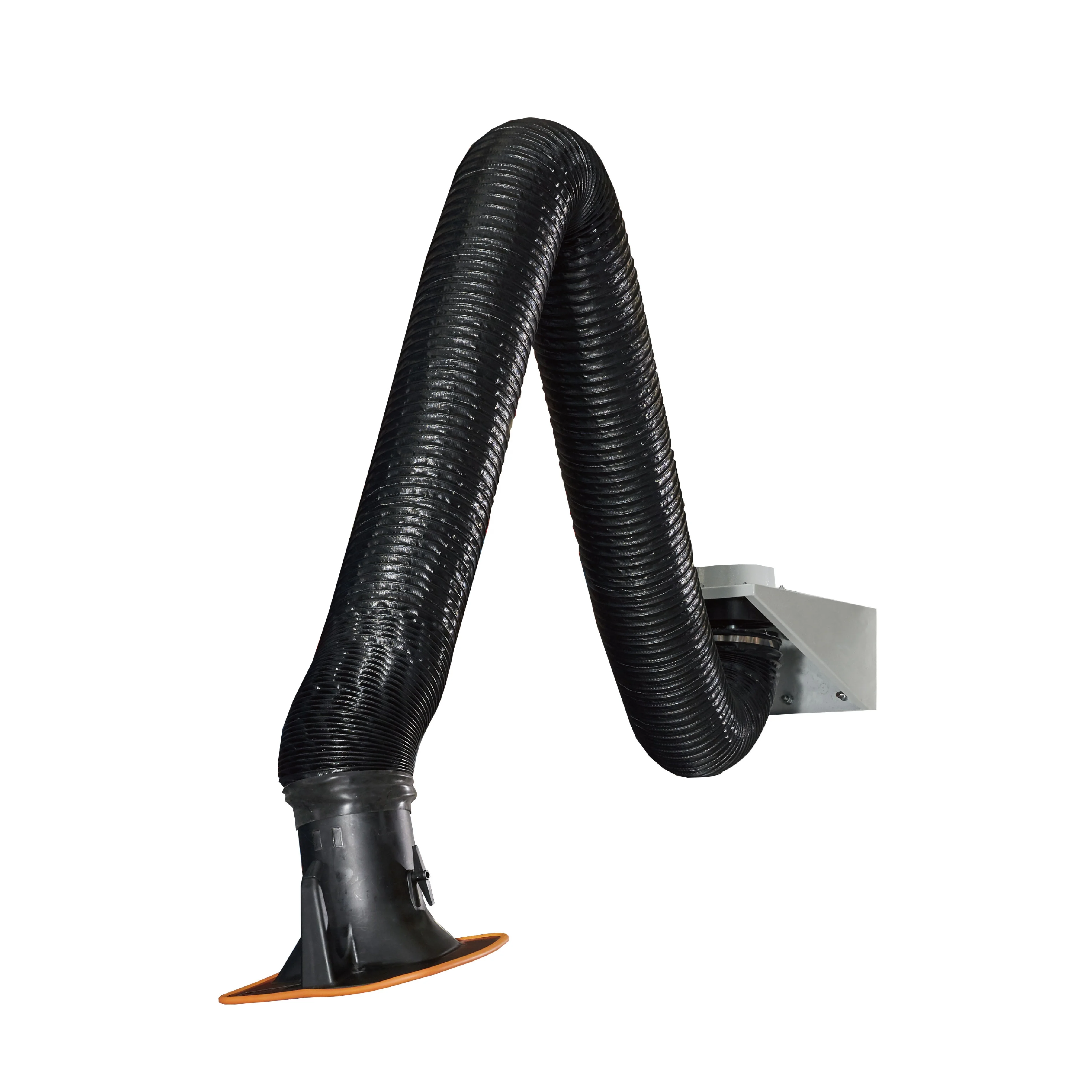 Welding fume and dust flexible extraction arm on the wall-mounted or pillar