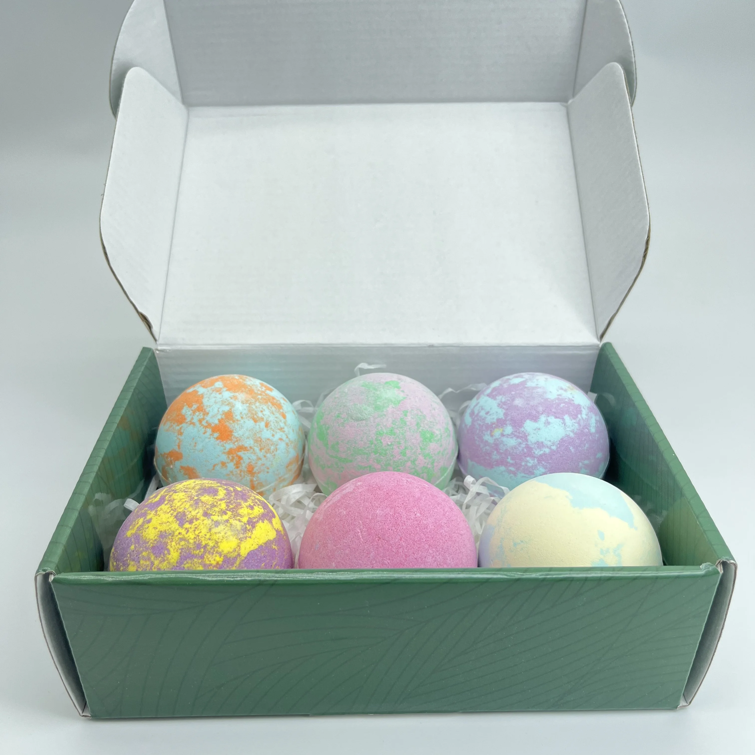 Private Label Customized Kids Fun Natural Bathbomb Organic Vegan 6 Pack Bubble Bath Bombs Balls Surprise With Toys Inside