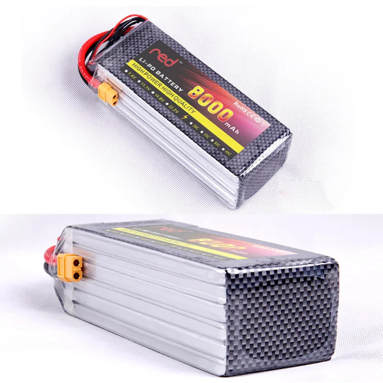 Электрический Радиоуправляемый автомобильный аккумулятор 35C 70C 8000mah 6000mah 10000mah 3S 4S 6S 12S Lipo с T/Xt60 штекер для радиоуправляемых моделей