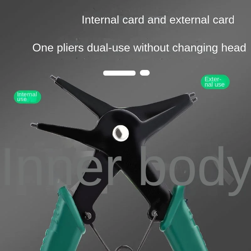 Circlip pliers set small shaft 2-in-1 inner and outer Circlip pliers dual-purpose hole baffle clamp Circlip pliers
