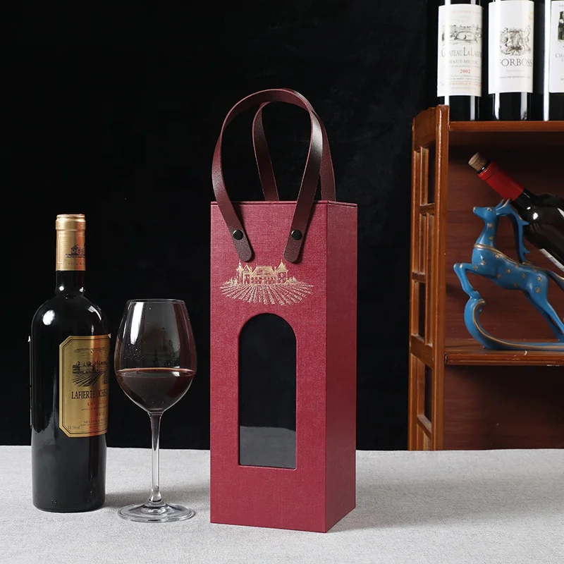Chengruo Custom Emballage Regalo Handle Caja Paper Box Packaging With Transparent Window For Shoes Clothing Gift Jewelry Wine