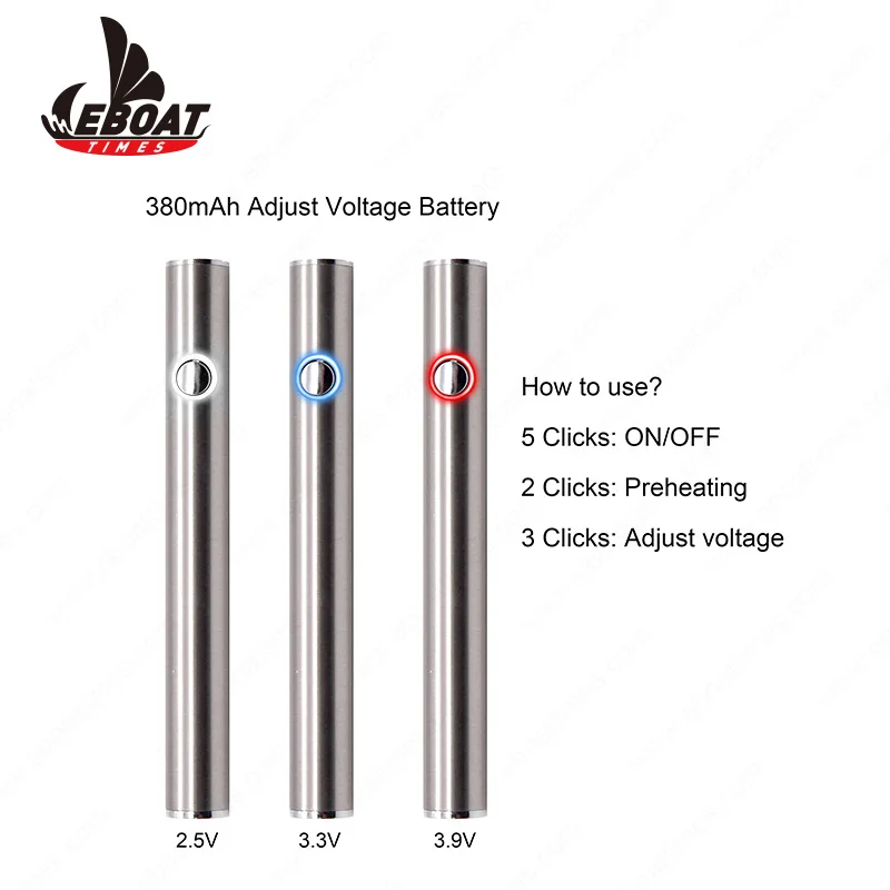 Factory wholesale 510 thread battery pen variable voltage 510 battery.jpg