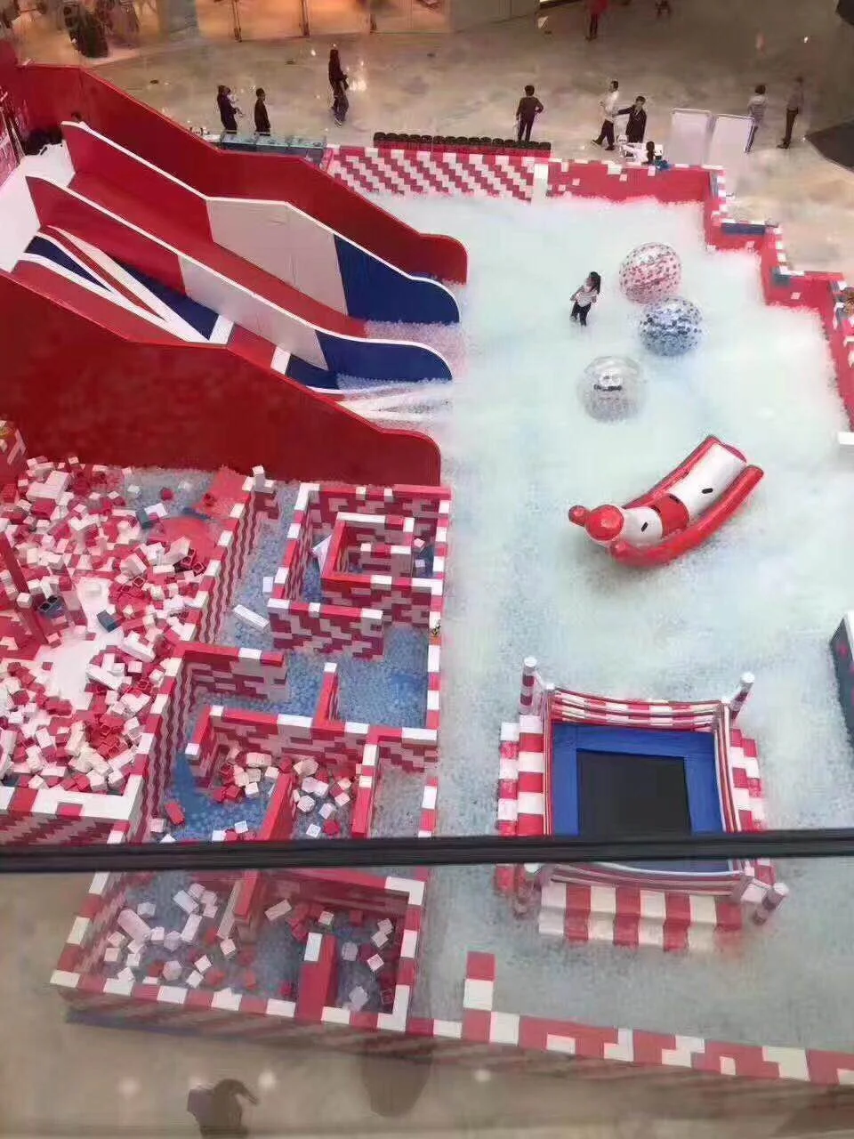 Hot Sale Colorful Pink Commercial Children Kids Games Indoor Playground Soft Equipment