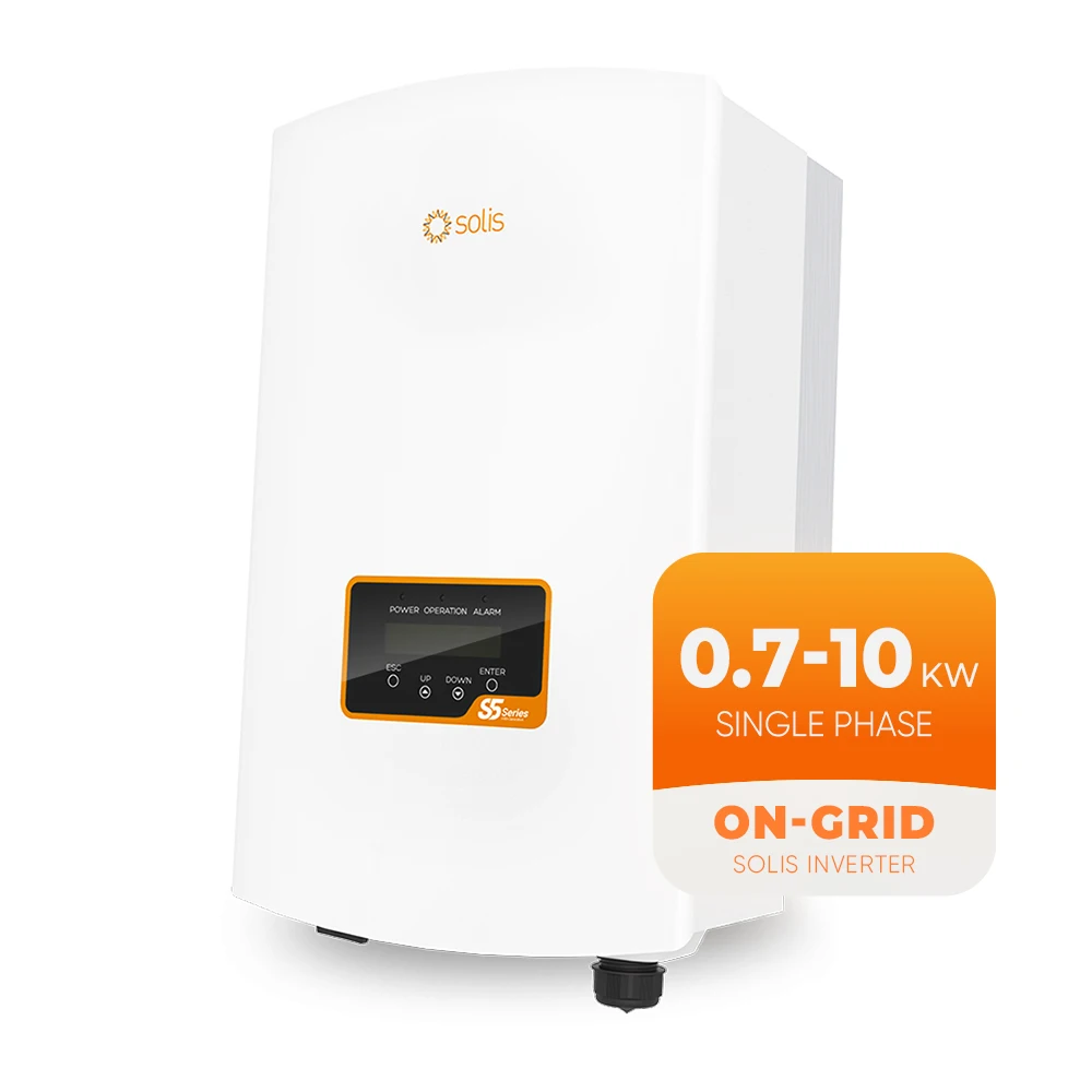 Solis On Grid Solar Inverter 10Kw 5Kw 3Kw Dc To Ac 220V Single Phase Grid Tie Solar Inverters