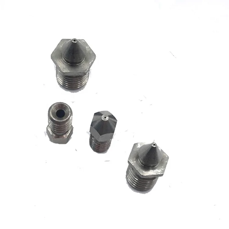 customized 0.25mm 0.4mm 0.6mm 0.8mm  high pressure precision tungsten carbide 3d printer nozzle