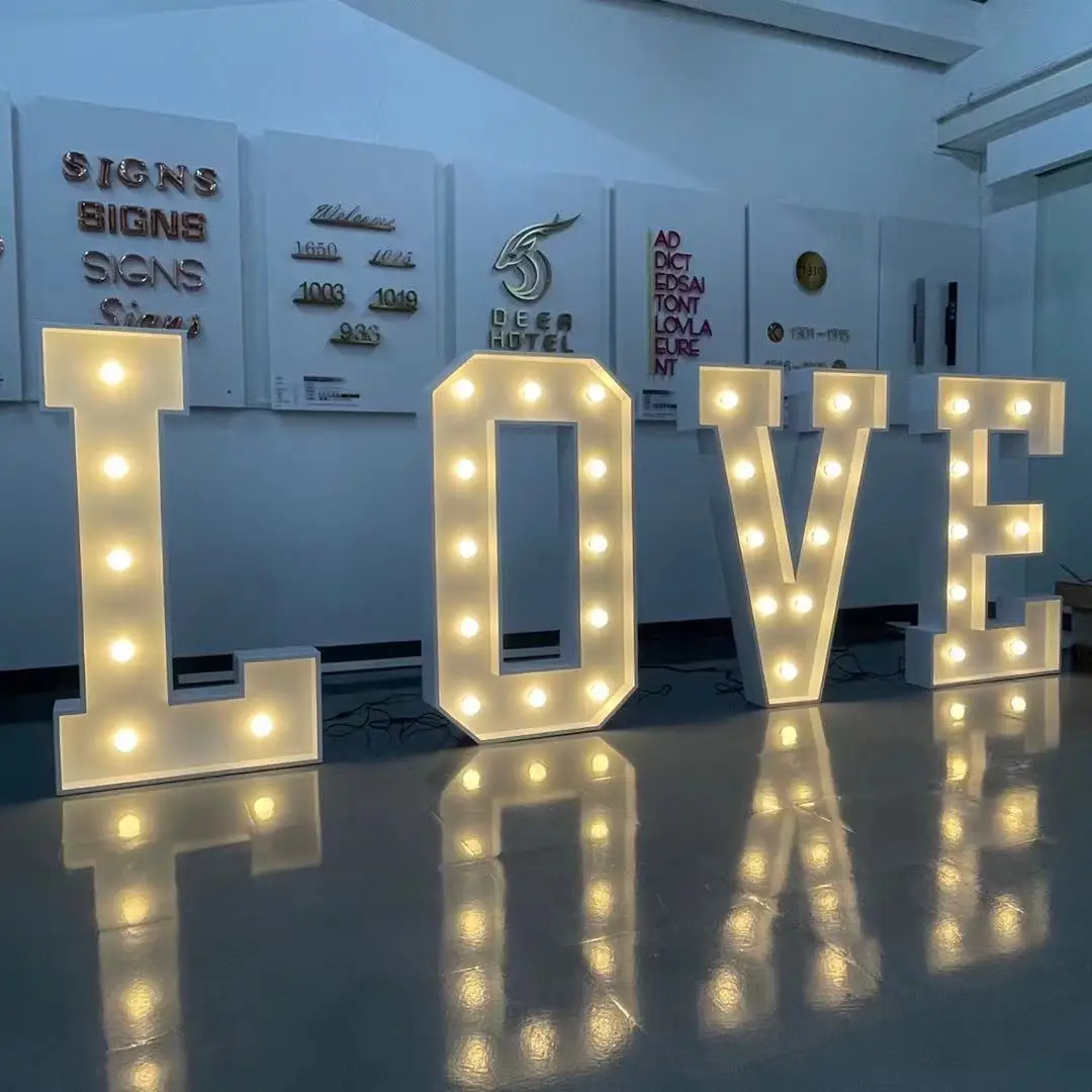 Wholesale giant love letter Celebration Marquee Numbers 4ft Marquee Letters
