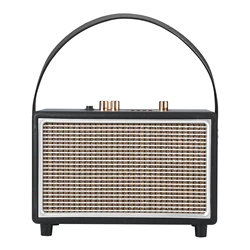 Home Audio Sound System Portable Retro Vintage Speaker Wooden Vintage Style for Home Office Outdoor