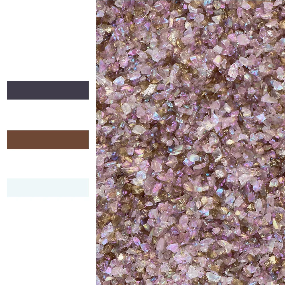 Wholesale Many Colors Crushed Glass Glitter Irregular Chips Sprinkles Metallic Chunky Glitter Stones for Resin Art Nail Crafts
