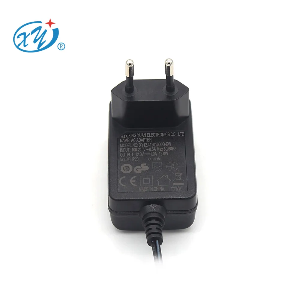 Dongguan Factory Price 22v 450ma power adapter CE GS TUV 12V 1amp Ac Dc power supply