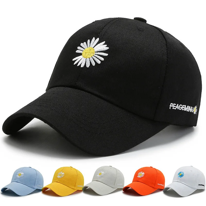 Gorras Embroidery Logo Adjustable Baseball Cap Dad Trucker Hat Printed Baseball Cap Solid Color Washable Baseball Cap