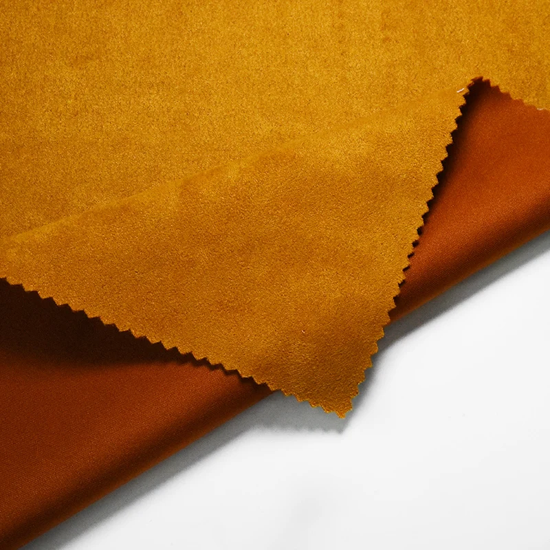 
SCUBA SUEDEPD 95% Terylene 5% Spandex Elasticity Suede Thickened Fabric for trench coat 