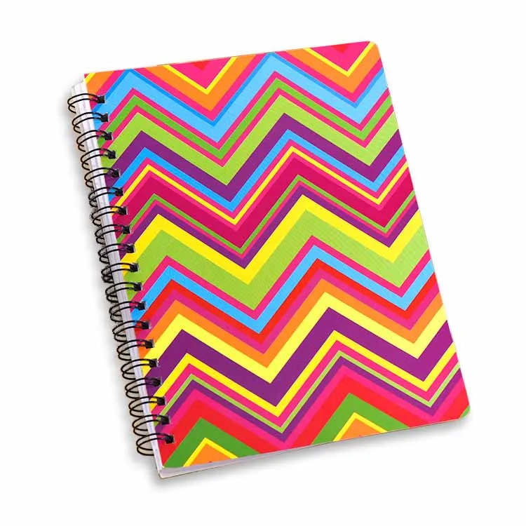 Custom Wholesale Stationery Items School Supplies A5 Hardcover Exercise Book Colorful Spiral Notebook for Students