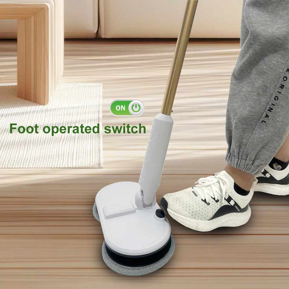 Household Rechargeable Cordless for floor cleaning super fiber mop head Mopping Cleaner Machine electric mop