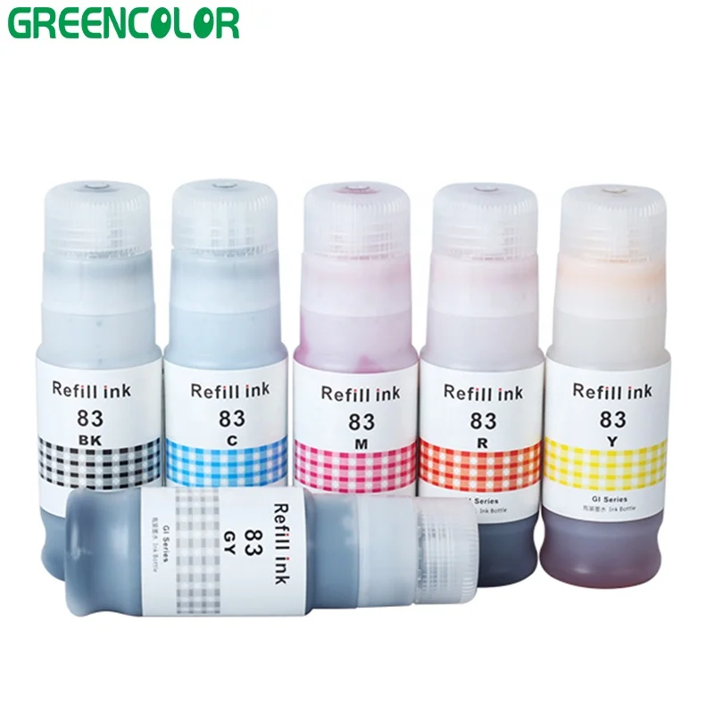 Premium ink GI73  GI-73 GI43 GI13 23 33 83 dye ink refill Ink for Canon GX6021 5020 7021 G610 510 680 580 620 540 640 550 650