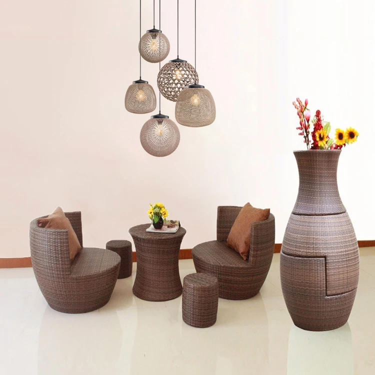 Wholesale Egg Ball Shaped Chair Indoor Outdoor Leisure Furniture Rattan Wicker Garden Sofa