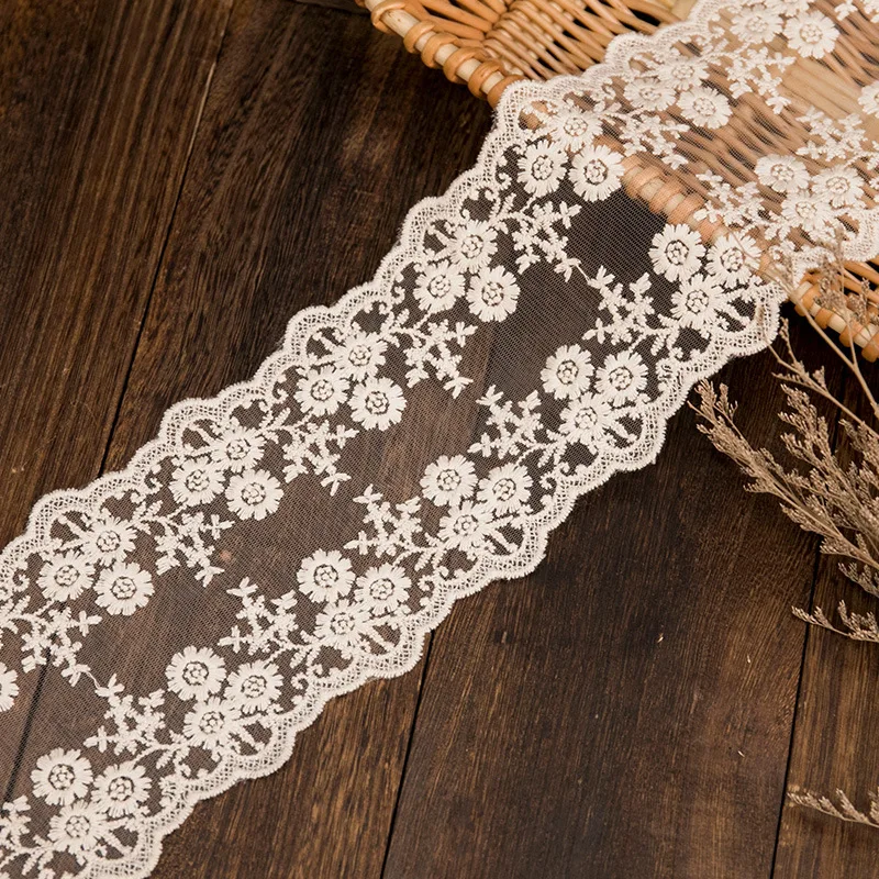 2023 Hot Sales Europe and America Lace High Quality Embroidered Guipure Lace Fabric For Wedding Lace LTZ017