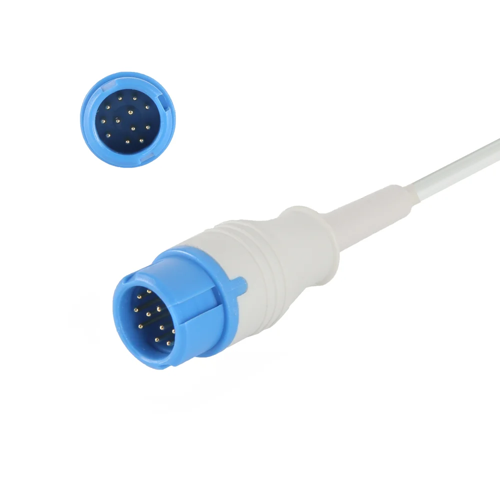 Mindray PM 5000/6000 compatible long cable SpO2 sensor adult finger clip  with 12 pin connector sensor de spo2