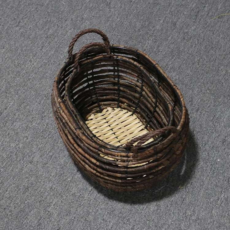 K&B Amazon hot sale Wholesale Eco-friendly handmade cane willow wicker kids rattan storage basket baskets with handle
