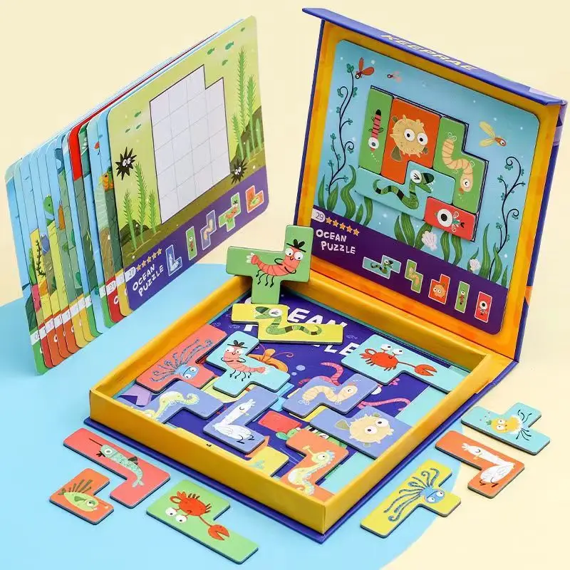 Wholesale Custom Children Puzzle Game Toys Find Different Sets Game Educational Toy For Kids Puzzle Packing Box