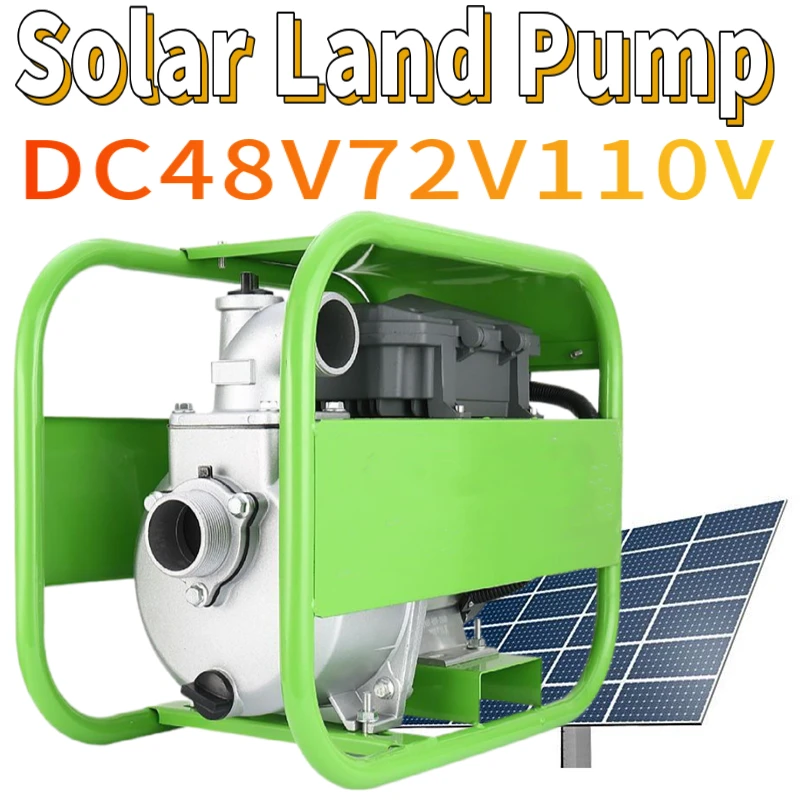 Wholesale large flow agricultural irrigation solar land pump DC brushless 48V72V110V self priming pump surface pump