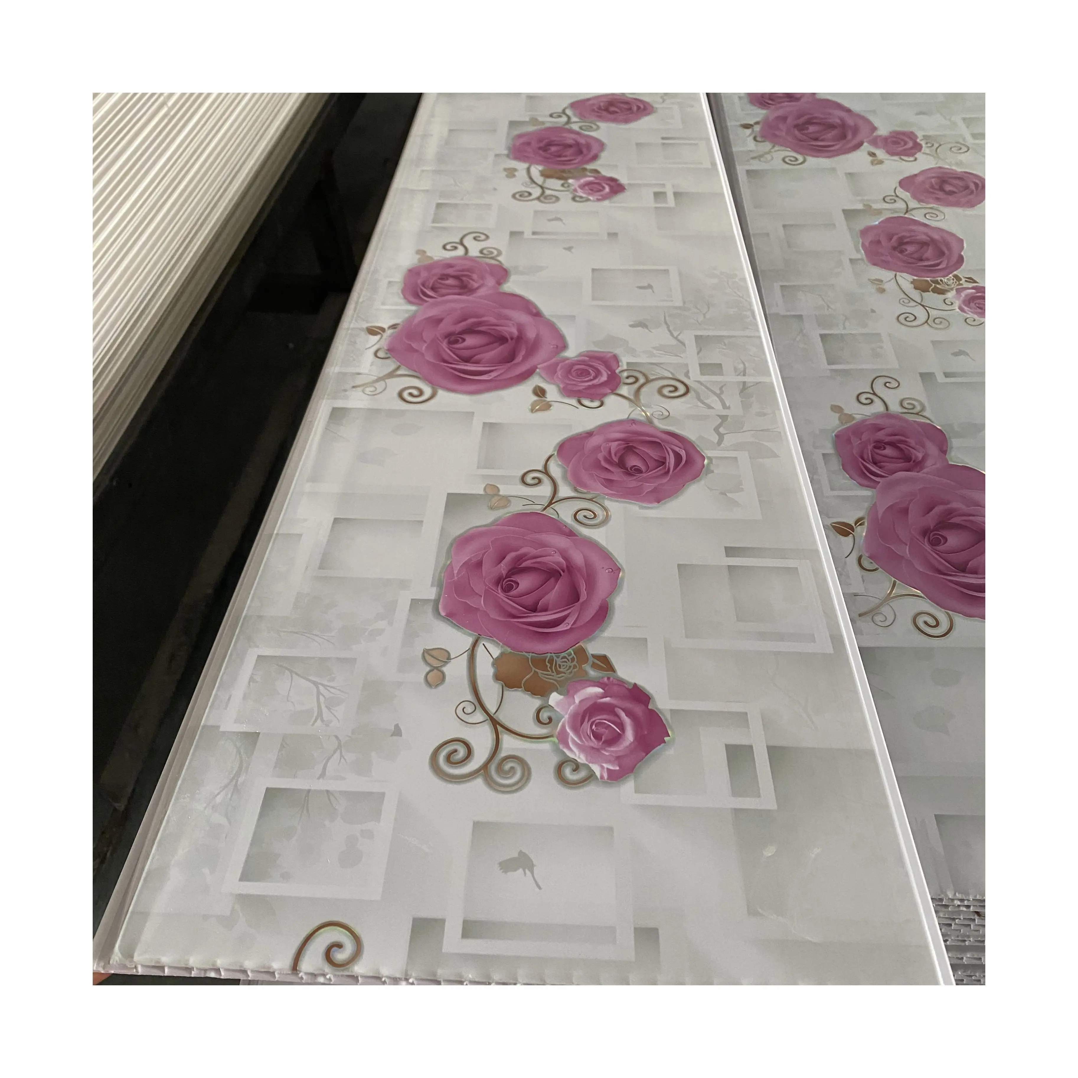 Wholesale Hot Stamping Custom Pattern Decorative PVC Panel for Living Room