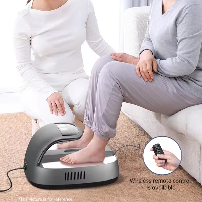 Good Price Black Titanium Energy Pedal Massage Machine Terahertz RF Thermal Blood Circulation Foot Massager