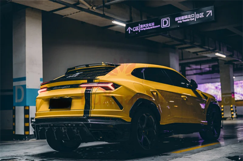 MSY style body kit is used for Lambor URUS carbon fiber front bar edge side skirt rear diffuser rear spoiler body decoration