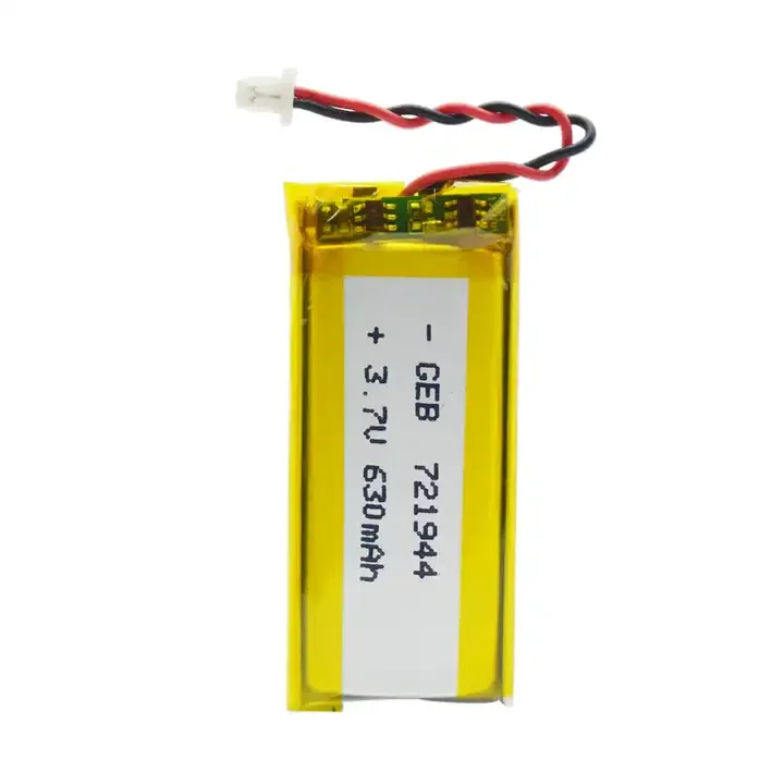 Hot Sale GEB 721944 742045 Lithium Ion Lithium Polymer Battery 3.7V 630mah 750mah Lithium Polymer Rechargeable Battery 630mAh