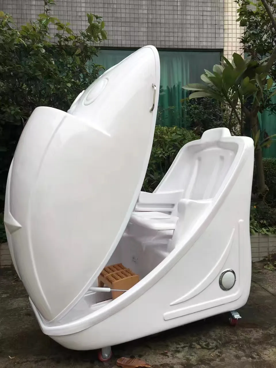 Beauty Salon and Skincare Sitting Infrared Steam Ozone Sauna Capsule Spa Beauty Device for Body Relaxation