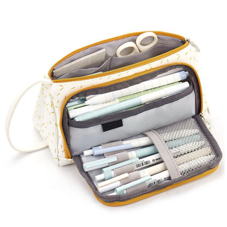 Пенал большой емкости, чехол для карандашей для средней и старшей школы, офиса, колледжа, для девушек и взрослых