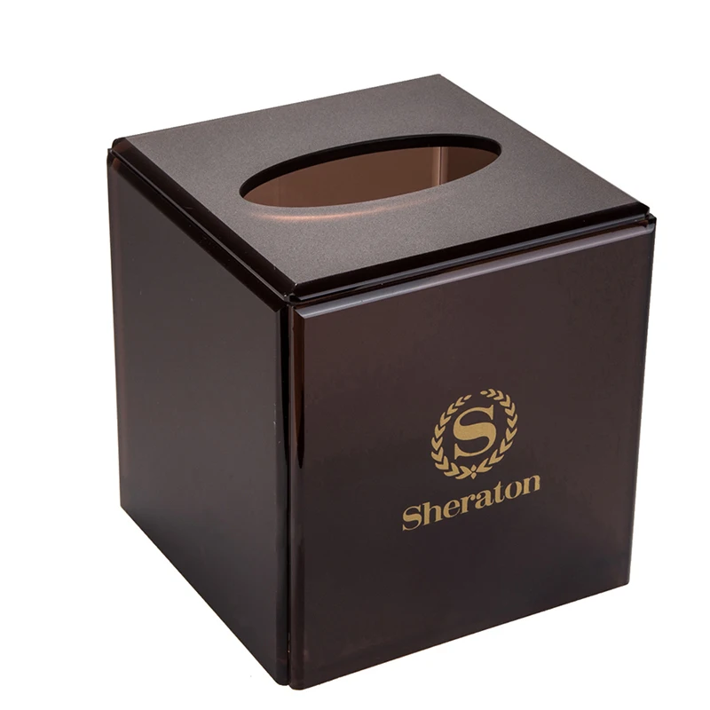 2021 new design Free sample custom logo classic acrylic bathroom amenities box bathroom decor box with drawer