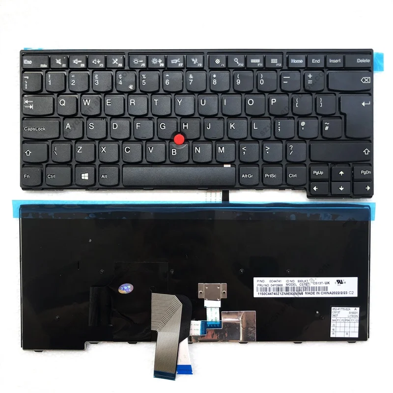 New UK Laptop Keyboard For Lenovo Thinkpad L440 L450 L460 T440 T440S T431S T440P T450 T450S T460 E431 E440 Laptop 04Y0968