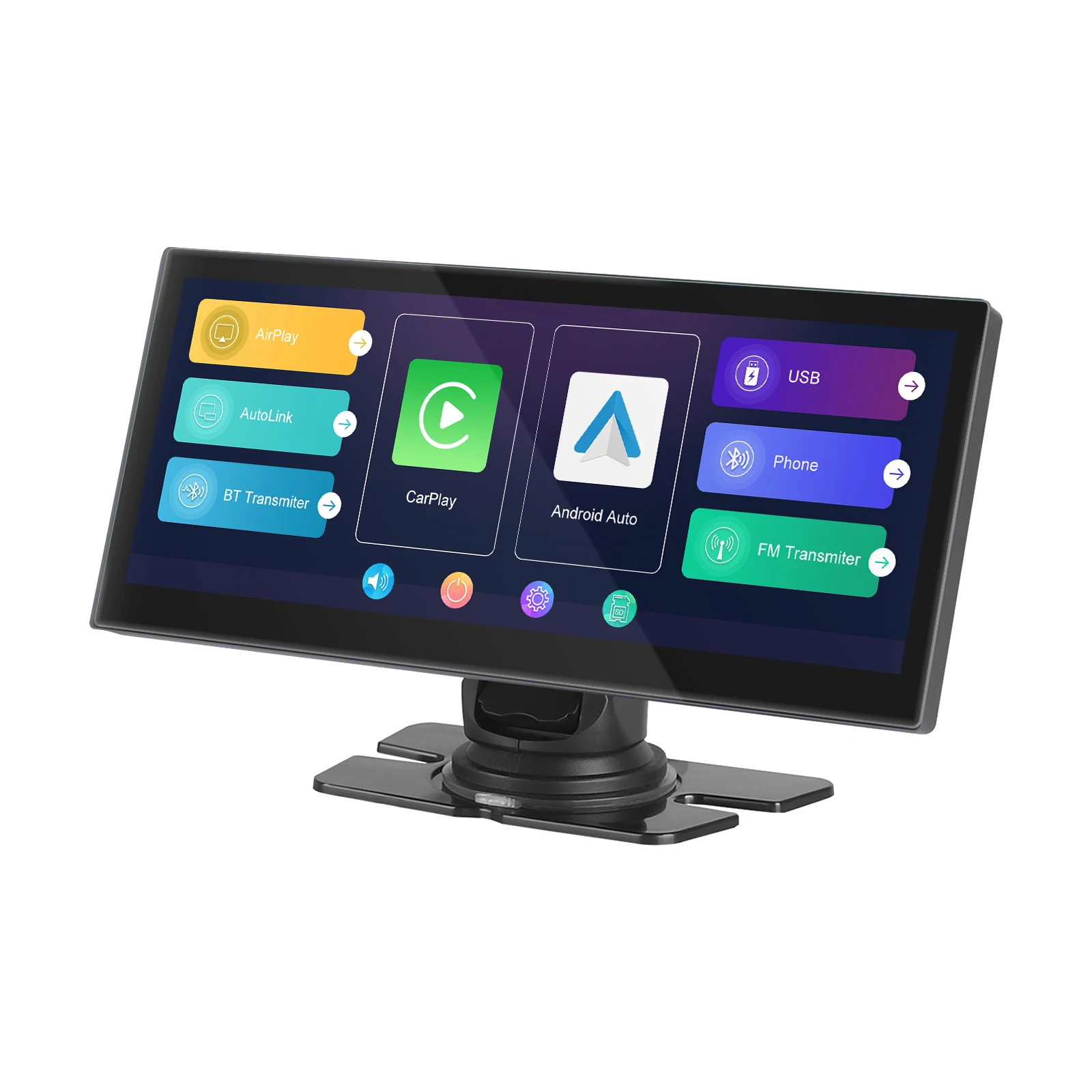 Road Top 2023 Upgrade 8.9 Inch Full HD Touch Screen Portable Car Radio Receiver Car Stereo Wireless Apple Carplay & Android Auto