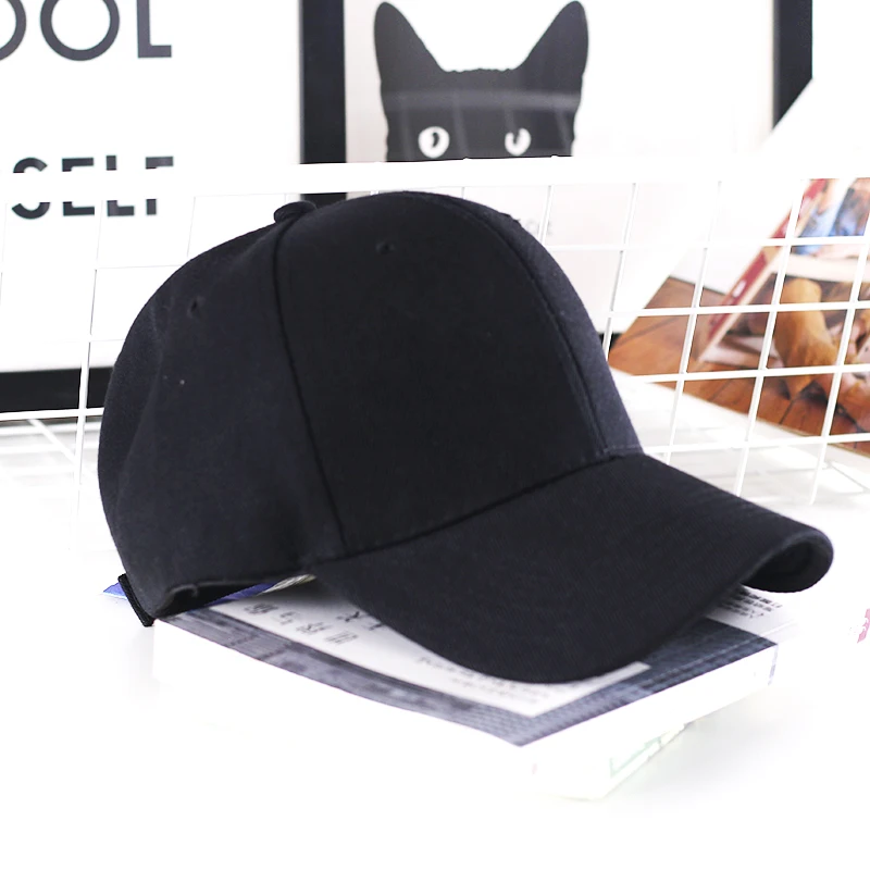 Pure blank sublimation cap polyester heat transfer baseball cap with adjustable