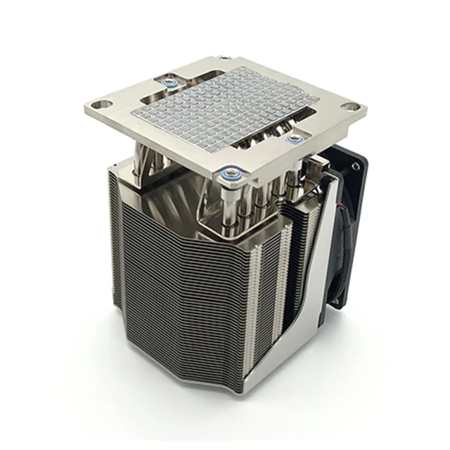 Hongyi 205W 5 Heat Pipe LGA3647 server 4U Square Active Cpu Cooler lga 3647 Heatsink Server processor heat sink with PWM Fan