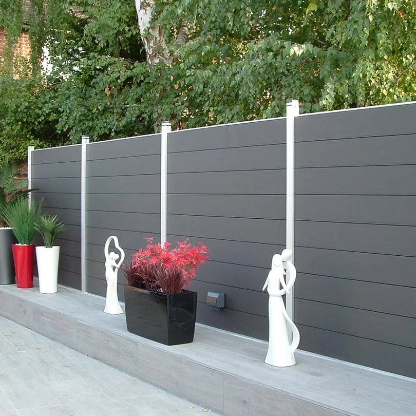 Factory Direct Wood Plastic Composite Fence Panel Waterproof Board Diy Fencing Outdoor Wpc Fence
