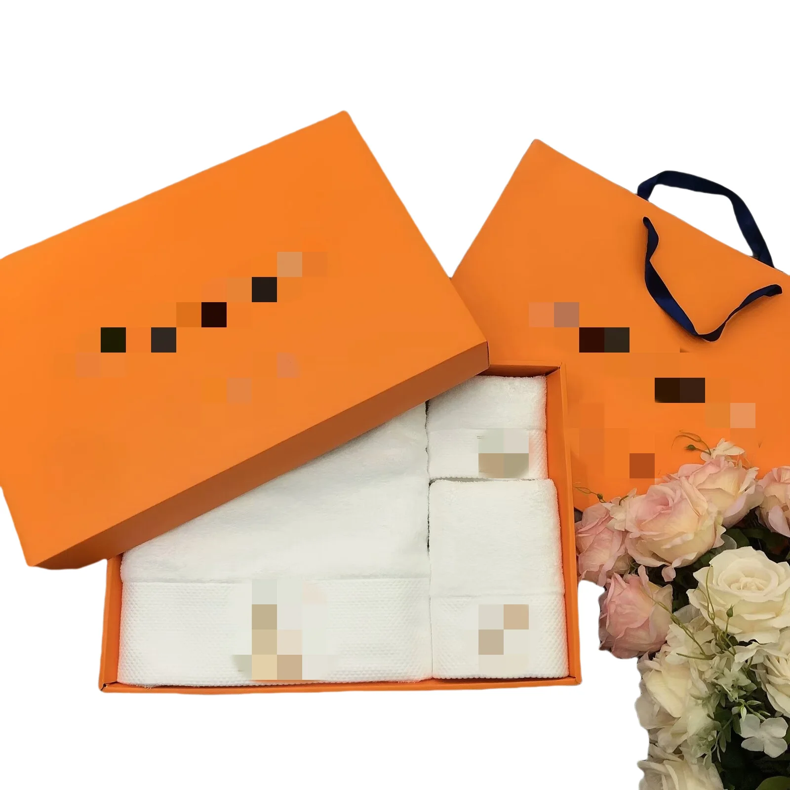 Роскошные 100% Египетский хлопок банные полотенца набор с подарочной коробкой