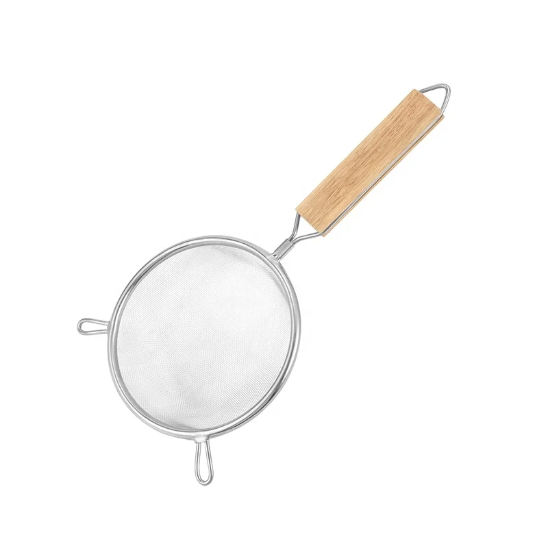 FUTIAN High Quality Stainless Steel Slotted Spoon Kitchen Drain Noodles Fried Hot Pot Mesh Strainer Accessory Oil Leak Filter