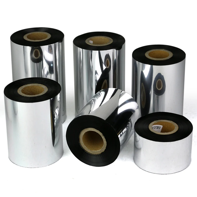 FINERAY Washable Printed Resin Barcode Ttr Ribbon 30mm 300m Thermal Transfer Ribbon For Satin Label