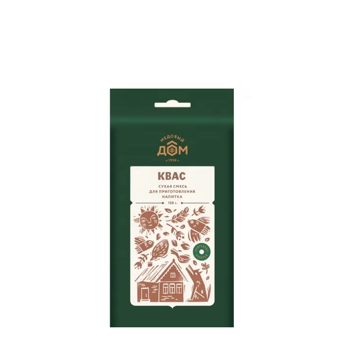 Мгновенный Напиток Kvass с цветами, медовыми гранулами, корицей, черной смородиной, мятным перцем