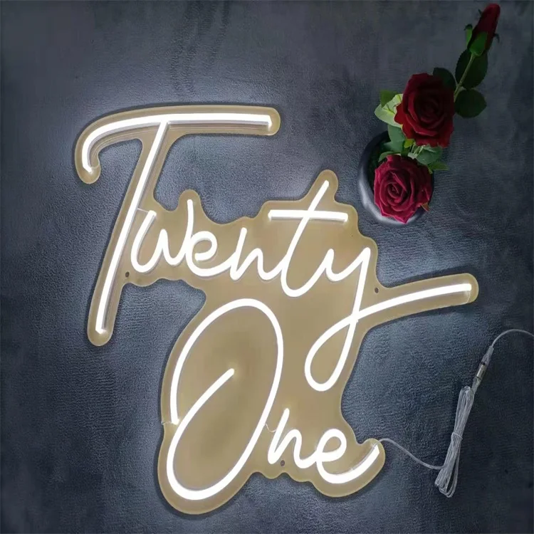 
OUX free design arcylic 8 x 16 silicone advertising custom made LED Light heart Closed Sign LED Neon 