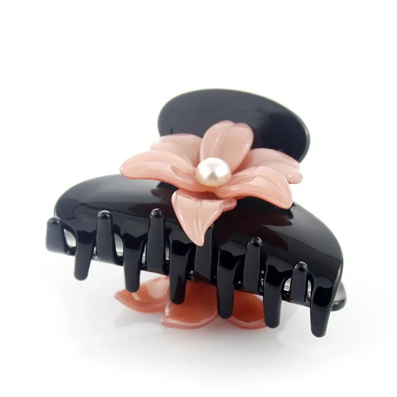 Honey Flower France Premium Mini Hair Claw Clips Flower embellished Hair Clips for Women Glitter Clips