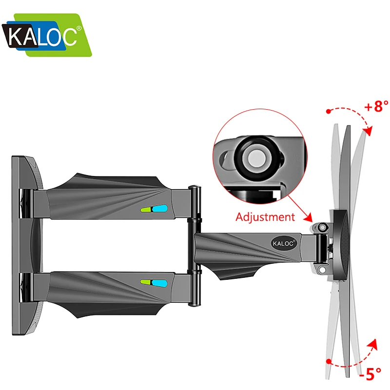 KALOC Q4 расстояние до стены 707 мм TV 400x400 vesa soporte para tv 32 55 дюймов телевизионный кронштейн настенное