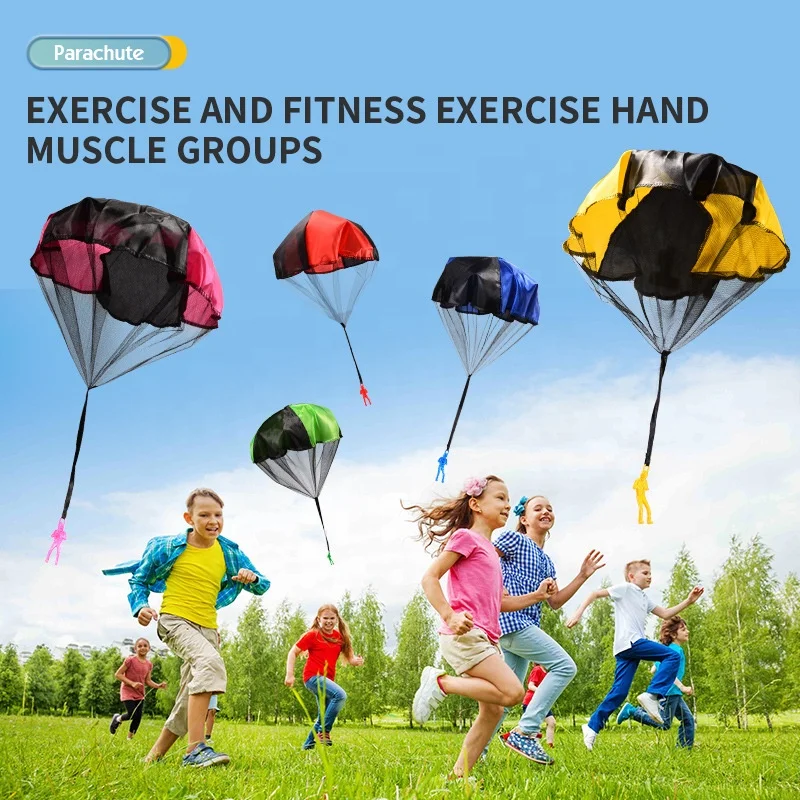 Manufacturers direct sales children hand throwing parachutes air parachute with soldiers outdoor sports toys wholesale
